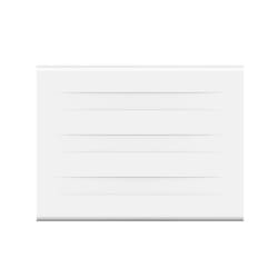 Radiateur électrique fixe à inertie sèche - Double cœur de chauffe - 1000 W - OCEANIC - Blanc mat -NF