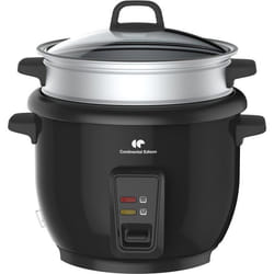 Cuiseur à riz - CONTINENTAL EDISON - CECR18B - 700 W - 18 L - Avec Panier vapeur - Fonction maintien au chaud - Inox