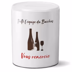 Tirelire pourboire - Tips - Logo - Personnalisable avec votre logo - Restaurant bar commerce