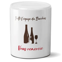 Tirelire pourboire - Tips - Logo - Personnalisable avec votre logo - Restaurant bar commerce