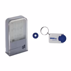 V2 - Feu clignotant LUMOS + 1 Porte-clés DOMOBIP