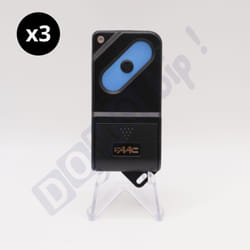 Faac - TM1 433 ds - Lot de 3 télécommandes pour portails et porte de garage à 1 bouton - 433,92 MHz - Code ds - Compatible récepteur ds - Réf. 7873891