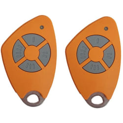 Lot de 2 télécommandes Intratone 4 boutons htel200 orange 09-0121 (ne se programme que par le syndic )