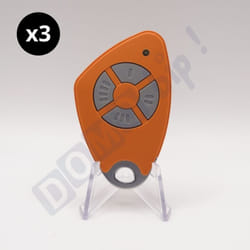 Lot de 3 télécommandes Intratone 4 boutons htel200 orange 09-0121 (ne se programme que par le syndic )