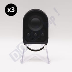 Lot de 3 Télécommandes Somfy Keygo io - 4 canaux - Pour Automatisme Portails et Volets - Fréquence 868 MHz - Technologie io