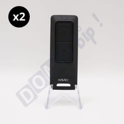 Faac - XT2 433/868 fds (référence 787017) - Lot de 2 télécommandes 2 canaux BiFréquence pour portail et porte de garage - Nouvelle Génération fds