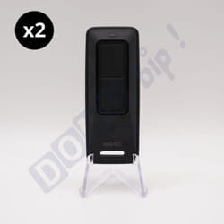 Faac - XT2 433/868 MHz fds bd (référence 787019) - Lot de 2 télécommandes 2 canaux pour Portail et porte de garage - Technologie fds Bidirectionnelle