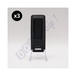 Faac - XT2 433/868 MHz fds bd (référence 787019) - Lot de 3 télécommandes 2 canaux pour Portail et porte de garage - Technologie fds Bidirectionnelle