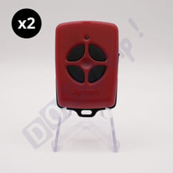 Tm4 - lot de 2 télécommandes à 4 boutons - fréquence 433,92 mhz - codage rolling code - Aprimatic