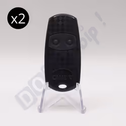 Lot de 2 télécommandes came top432ee - 2 boutons pour portails et garages - fréquence 43392 mhz - codage fixe