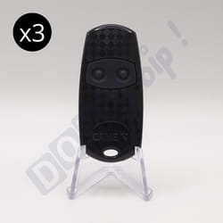 Lot de 3 télécommandes came top432ee - 2 boutons pour portails et garages - fréquence 43392 mhz - codage fixe