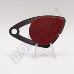 Intratone - Badge électronique rouge - badge mifare en inox 08-0104 (ne se programme que par le syndic )