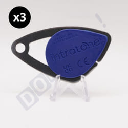 Lot de 3 Badges mifare de Proximité bleu 08-0103 - Sécurisé rfid Étanche IP68 Accès Contrôlé pour Copropriétés et Immeubles Programmation par Syndic