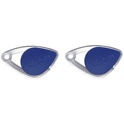 Lot de 2 badges électroniques Intratone bleu - badges mifare en inox 08-0103 (ne se programme que par le syndic )