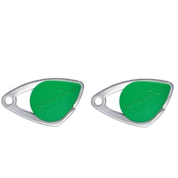 Lot de 2 badges électroniques Intratone vert - badges mifare en inox 08-0106 (ne se programme que par le syndic )