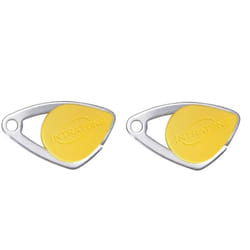 Lot de 2 badges électroniques Intratone jaune - badges mifare en inox 08-0105 (ne se programme que par le syndic )