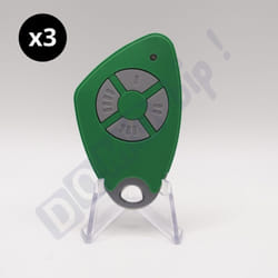 Lot de 3 télécommandes Intratone 4 boutons htel200 verte 09-0119 (ne se programme que par le syndic )