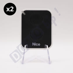 Lot de 2 télécommandes Nice on2e - émetteur à code tournant era one2 - 433.92 mhz
