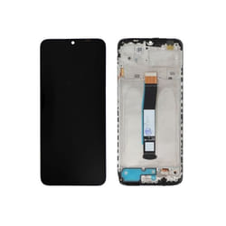 Ecran LCD & Vitre tactile Noir Assemblés Sur Châssis Pour Xiaomi Redmi 10C