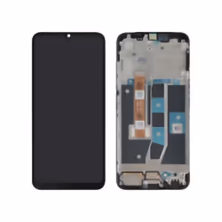 Écran LCD Complet Noir - Oppo - A16 - Avec châssis - Couleur Noir - Couleur Blanc
