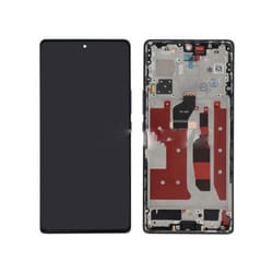 Original Ecran LCD & Vitre tactile Noir Assemblés Sur Châssis Pour Honor 70 (ReLife)