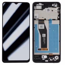 Bloc Complet - AVIZAR - Motorola E13 - Écran LCD - Vitre Tactile - Châssis Noir