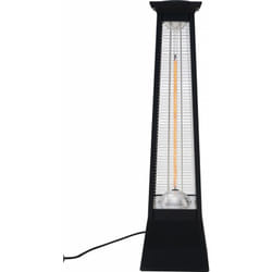 Habitat Et Jardin - Chauffage électrique radiant en fibre de carbone 'Volcano' - 2000W - Noir