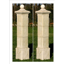 Habitat Et Jardin - Lot de 2 piliers de portail 'Provençal' - 41 x 41 x 228 cm