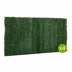 Lot de 4 haies artificielles - Vert Cette magnifique haie artificielle est la solution idéale pour habiller harmonieusement u ...