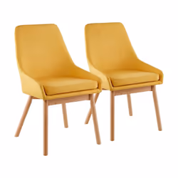 Habitat Et Jardin Lot De 2 Chaises "tamiko" - Jaune