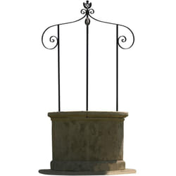 Habitat Et Jardin - Puits de jardin - diamètre 120 x 210 cm - Hauteur du corps en pierre : 78 cm - Diamètre intérieur 77 cm