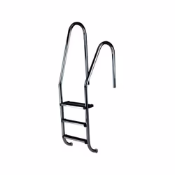 Echelle asymétrique pour piscine - 4 marches inox