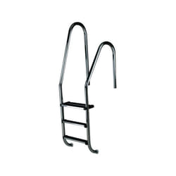 Echelle asymétrique pour piscine - 4 marches inox