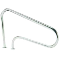 Habitat Et Jardin - Sorties de bain pour piscine avec 2 ancrages extérieurs - 125 x 80 cm - Inox - a sceller