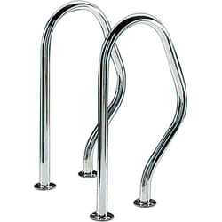 Sorties de bain pour piscine - 47 x 80 cm - Inox - Rectangulaires à visser
