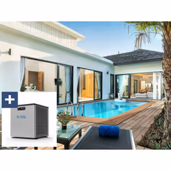 Kit piscine bois du Nord rectangle Aruba - Hors sol - 5.00 x 3.00 x 1.24 m - Pin traité autoclave classe 4 - Liner 75/100 ème ...