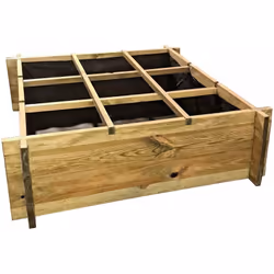 Carré potager "Iris" - 90 x 90 x 28 cm - 9 compartiments en bois Carré potager "Iris" - 90 x 90 x 28 cm - 9 carrés Le carré p ...