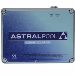 Descriptif 2 : Pour 2 projecteurs immergés. Puissance W : Sous coffret 12V - 630VA. Poids : 6 kg. Colisage : 1 colis : - 0,26 ...