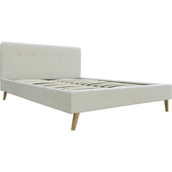 Lit tissu bouclette 'Nemo' 140x190 - Crème