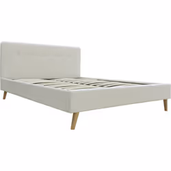 Description générale Le lit en tissu bouclettes 'Nemo' est un lit double élégant et moderne, parfait pour toute chambre à cou ...