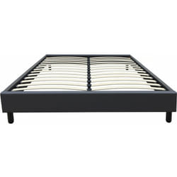 Habitat Et Jardin - Sommier 'Andy' - 160 x 200 cm - pvc - Gris anthracite