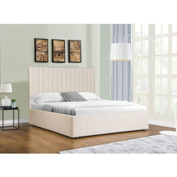 Lit avec coffre 'Mia' - 140 x 190 cm - Beige