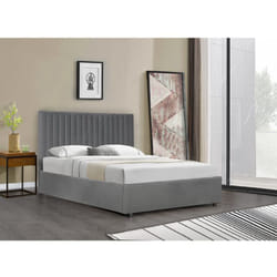 Lit avec coffre 'Mia' - 140 x 190 cm - Gris