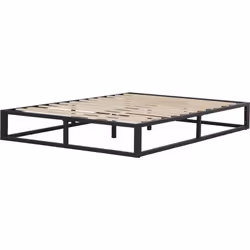 Habitat Et Jardin Cadre De Lit En Métal 140 X 190 Cm - Noir