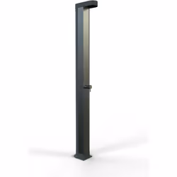 Douche solaire piscine "Angel" - Hauteur : 212.8 cm - Marron - Capacité : 30 L - Matière : acier inoxydable AISI-304 poli - H ...