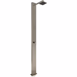 Douche classique piscine "Niagara" - Hauteur : 215.7 cm - Acier - Capacité : 30 L - Matière : acier inoxydable AISI-304 poli  ...