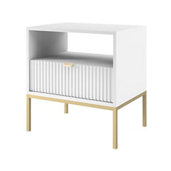 Habitat Et Jardin Table De Chevet En Bois "tunis" - Blanche
