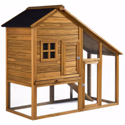 Poulailler en bois "Lily" en extérieur & Waterproof : Vous avez de la place dans votre jardin et vous désirez un réveil au ch ...