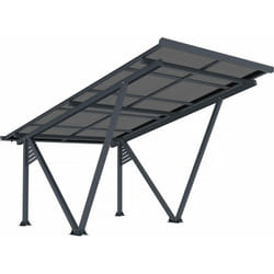 Habitat Et Jardin - Ombrière Carport solaire avec panneaux photovoltaïques - 366 x 575 x 366 cm - Gris - 4,1 kW