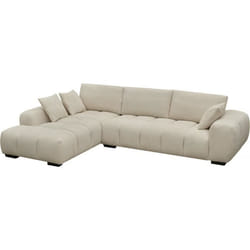 Habitat Et Jardin Canapé D'angle Tissu "monceau" - 3 Places - Beige